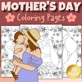 Printable Mothers Day Coloring Pages Sheets - Fun Mother's