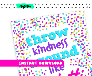 Spread Kindness Like Confetti Worksheets Teaching Resources Tpt