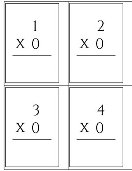 Preview of Printable Multiplication Cards