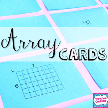 Preview of Printable Multiplication Flash Cards- Arrays