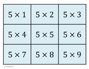 Preview of Printable Multiplication Flash Cards with Answers