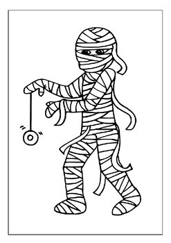egyptian mummy coloring pages