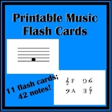 Printable Music Flash Cards