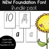 Printable NSW foundation font alphabet cards
