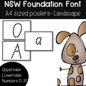 Printable NSW foundation font alphabet posters landscape | TPT