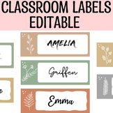 Printable Nametags, Classroom Labels, Student Name Tags, B