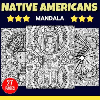Preview of Printable Native American Heritage Month - Fun Mandala Coloring Pages