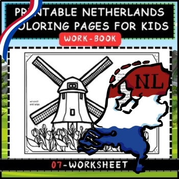Preview of Printable Netherlands Coloring Pages For Kids