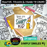 Printable Notes {Lunch Box Smiles} Simply Smiles Series 1