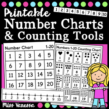 Preview of Printable Number Charts And Counting Tools with Number Paths And Number Lines