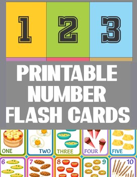Preview of Printable Number Flashcards