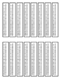 Printable Number Line