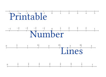 printable number lines by thebrightestkid teachers pay teachers