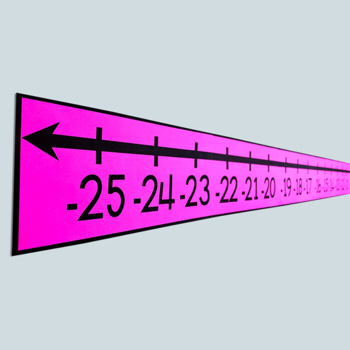 printable number lines horizontal vertical math classroom decor