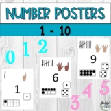 Printable Number Ten Frame Finger Dice Tally Marks Poster 