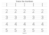 Printable Numbers 1-100 Tracing Worksheets for Preschool K