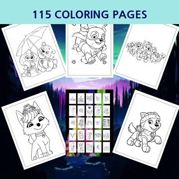 Paw Patrol Coloring Pages for Kids, Girls, Boys, Teens, Birthday