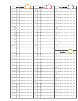 appointment book template