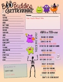 Printable PDF - Boo Buddies Questionnaire 23 -- Halloween 