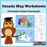 Printable PDF Canada Map and Provinces, Daycare, Childcare