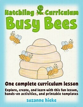 Preview of Busy Bees: pre-writing and number activities