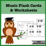 Printable PDF Music Theory Flash Cards and Worksheets, Pre