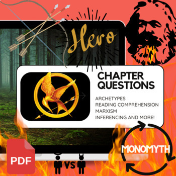 Preview of Printable PDF The Hunger Games Chapter Questions - 8 Packages