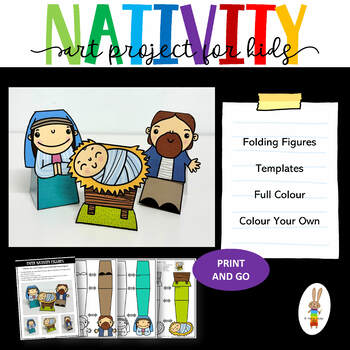 Preview of Printable Nativity Christmas Craft