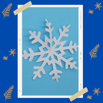 Printable Paper Snowflake Template, Winter Activities