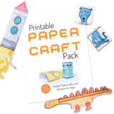 Printable Papercraft Pack - 25 printable crafts & activities