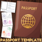 Printable Passport Blank Template | Boarding Pass Template