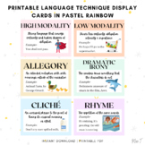 Printable Pastel Rainbow Language Technique and Devices Ca
