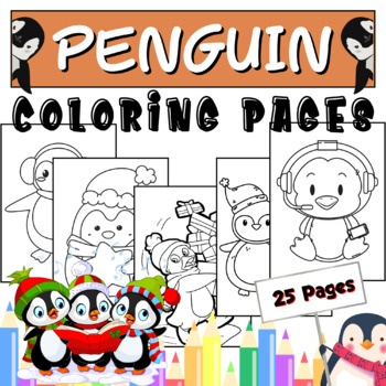 Printable Penguin Coloring Pages:25 Printables Pages/Easy and Fun Drawings