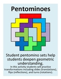 Printable Pentominoes with Information and Pattern Cards