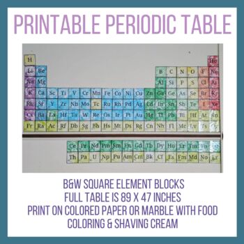 printable periodic table by kelsey reavy chemistreavy tpt
