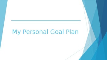 Preview of Printable Personal Goal Setting Plan