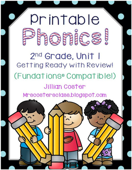 Printable Phonics 2nd Grade! Unit 1, Digraph and Blends Review | TpT