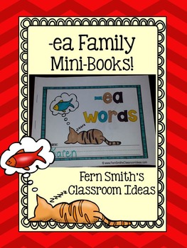 Preview of ea Word Family Quick and Easy to Prep Printable Phonics Reading Mini-Books