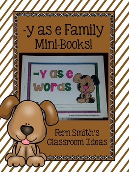 Preview of Y as Long E Word Family Quick and Easy to Prep Printable Phonics Mini-Books