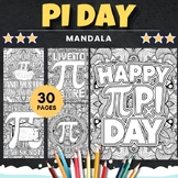 Printable Pi day Quotes mandala Coloring Pages - Fun Pi da