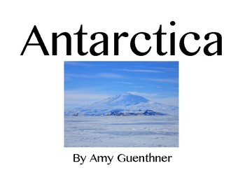 Preview of Printable Picture Book About Antarctica