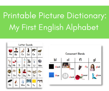 Preview of Printable Picture Dictionary: My First Alphabet