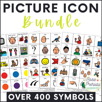 Preview of Autism Visuals - Printable PCS Boardmaker Picture Icons BUNDLE