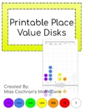 Printable Place Value Disks (Whole Numbers to Millions)