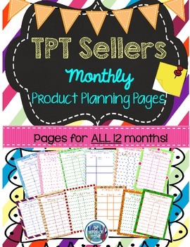 Preview of **FREE** Printable Planner {for TPT Sellers}