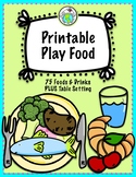 Printable Play Food for Foreign Language, ELL or Imaginative Play