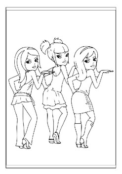 polly pocket and friends coloring pages