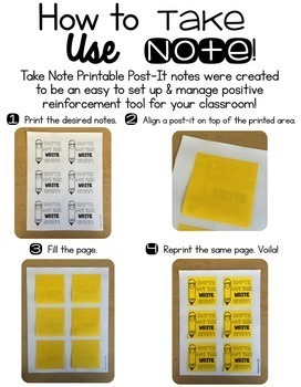 Printable Post-It Notes  Shop Lucky Learning with Molly Lynch