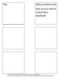 Printable Post-It Notes template