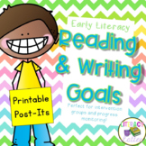 Printable Sticky Notes for Student Goals {Editable!}